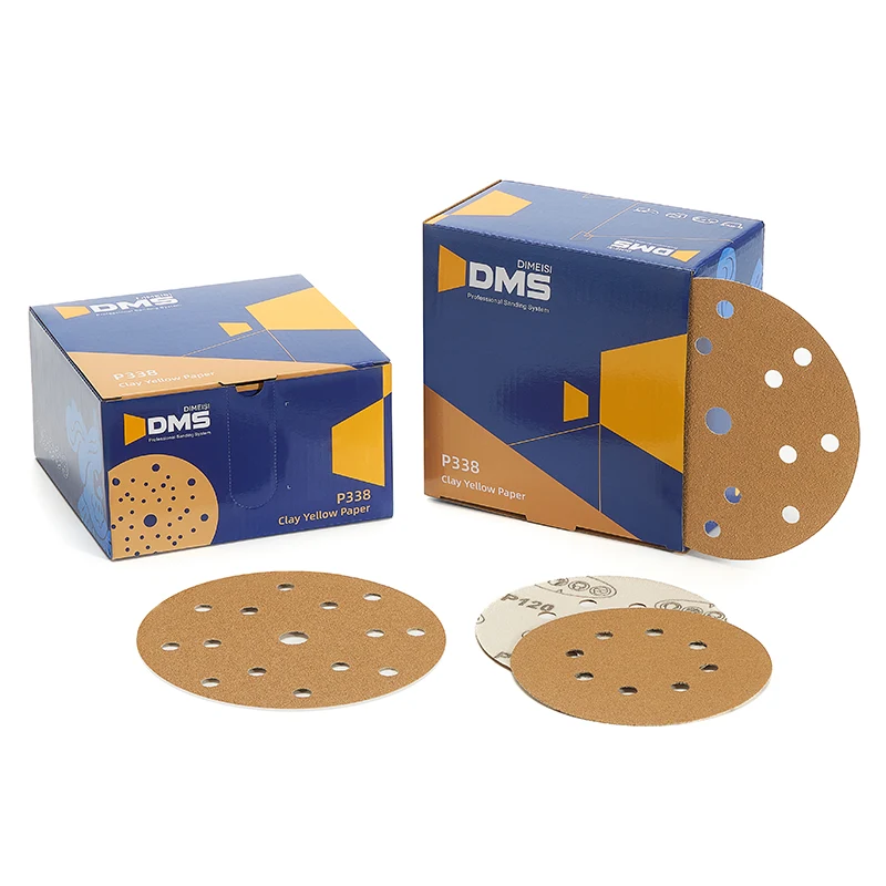 Carta vetrata gialla di argilla